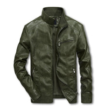 Load image into Gallery viewer, Men Motorcycle Leather Jackets 4XL 5XL Man Pu Streetwear Coat Mans Bomber Suits Windbreaker LBZ32