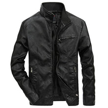 Load image into Gallery viewer, Men Motorcycle Leather Jackets 4XL 5XL Man Pu Streetwear Coat Mans Bomber Suits Windbreaker LBZ32