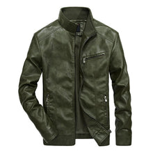 Load image into Gallery viewer, Men Motorcycle Leather Jackets 4XL 5XL Man Pu Streetwear Coat Mans Bomber Suits Windbreaker LBZ32